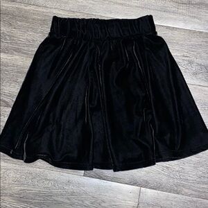 Xs Velvet black velvet skirt